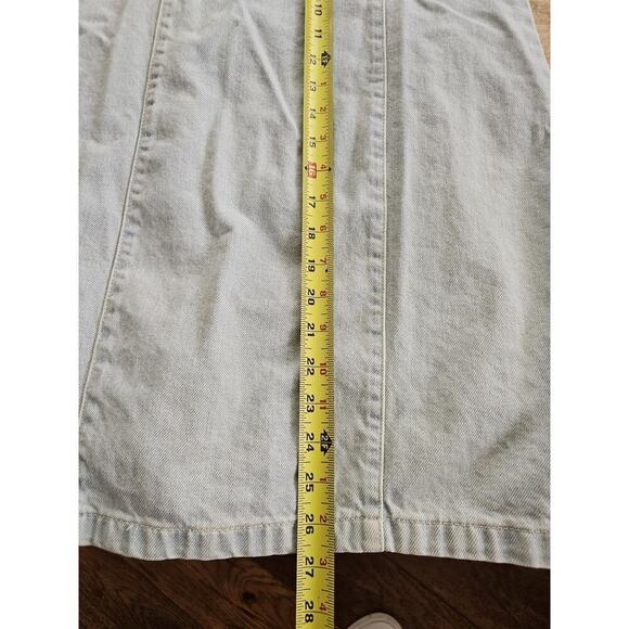 Top Shop Bleach Denim Jean Romper Dress Women's Size 10 Moto - Picture 8 of 10